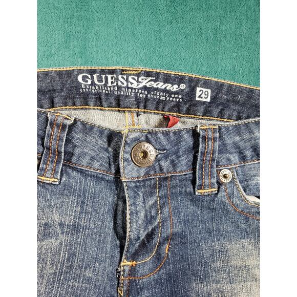 Guess Jeans Size 29 Womens Blue Pants Stretch Denim Mid Rise Bootcut - Picture 7 of 14